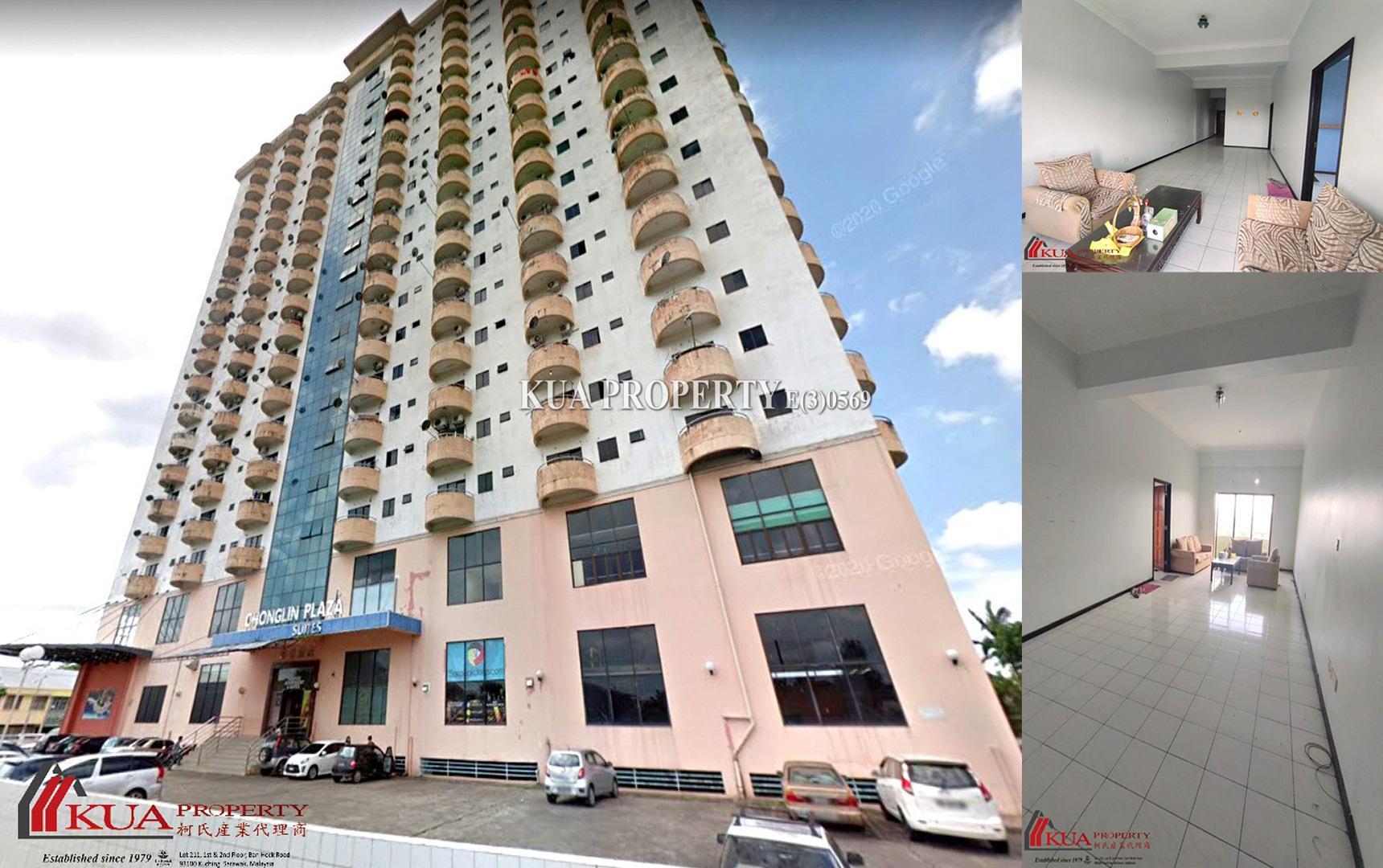 Chonglin Plaza Apartment For Sale! at Green Road, nearby SGH Kuching