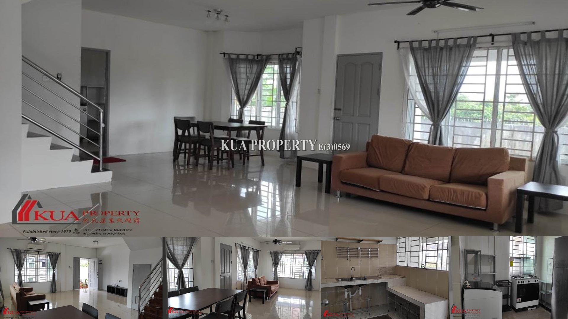 Double Storey Corner Terrace House For Rent! at Palm Villa, Kota Samarahan