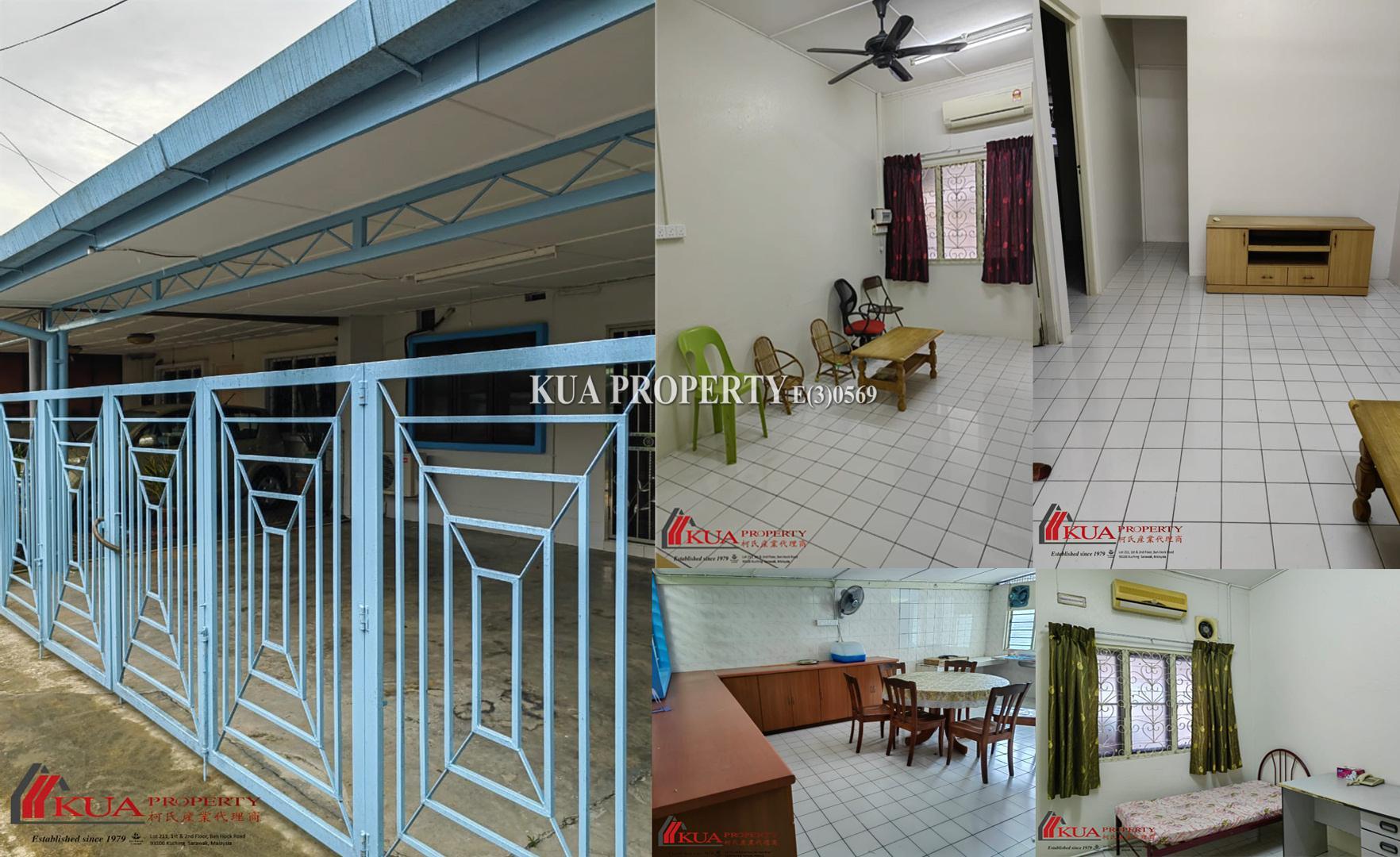 Single Storey Terrace House For Rent! 📍Located at Foochow Road, Kuching