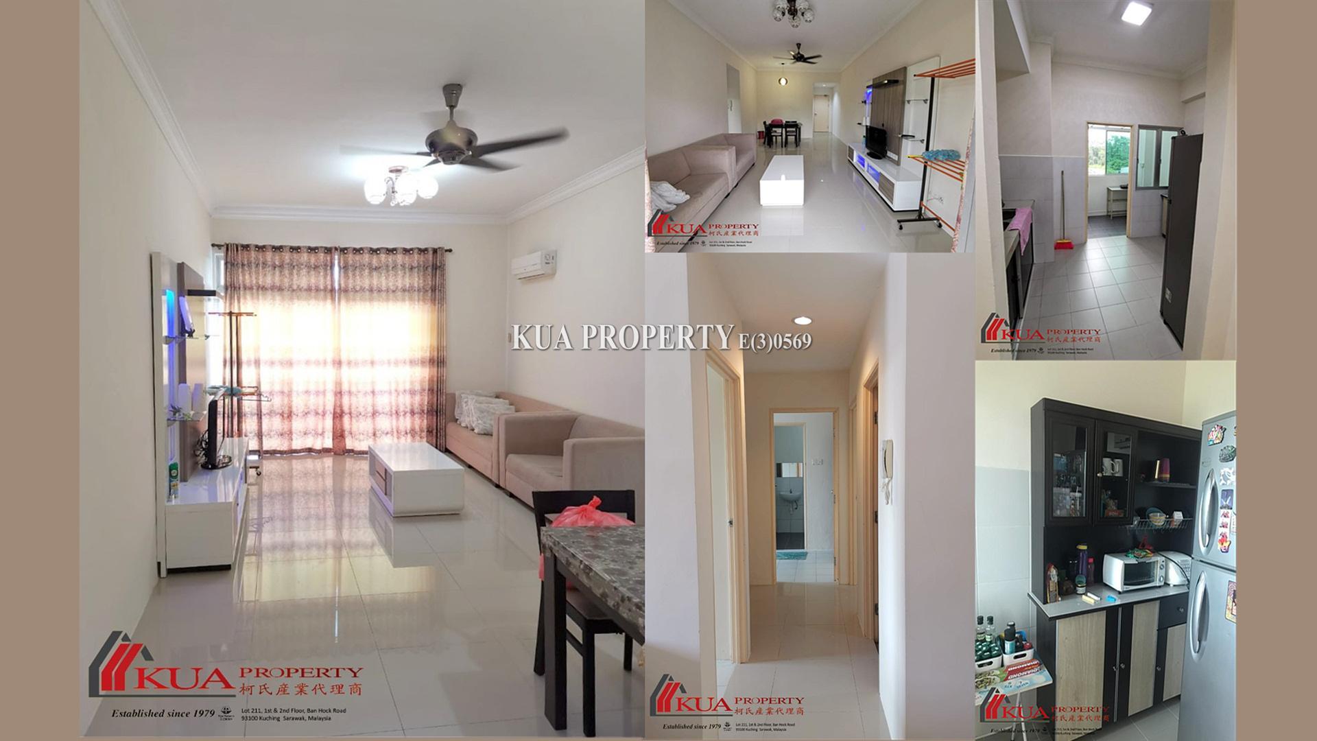 Skyvilla Apartment (Corner Unit) For Rent! at MJC, Batu Kawa, Kuching