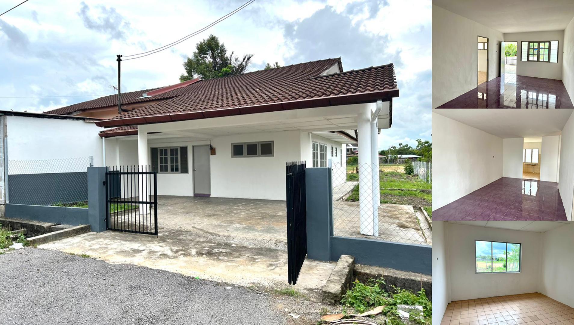 Single Storey Semi-Detached House For Sale! Located at Taman Samarax, Samarahan