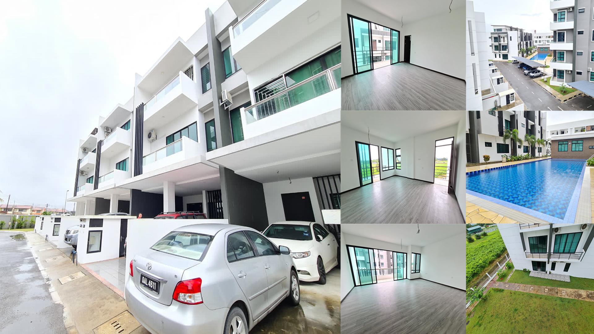 D’Bell Blessed Residence Brand New Townhouse For Sale! at Kuching City Mall