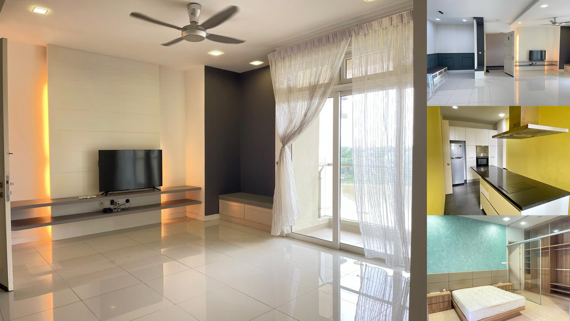Riverine Sapphire Condominium for Rent & For Sale! Located at Jalan Petanak, Kuching