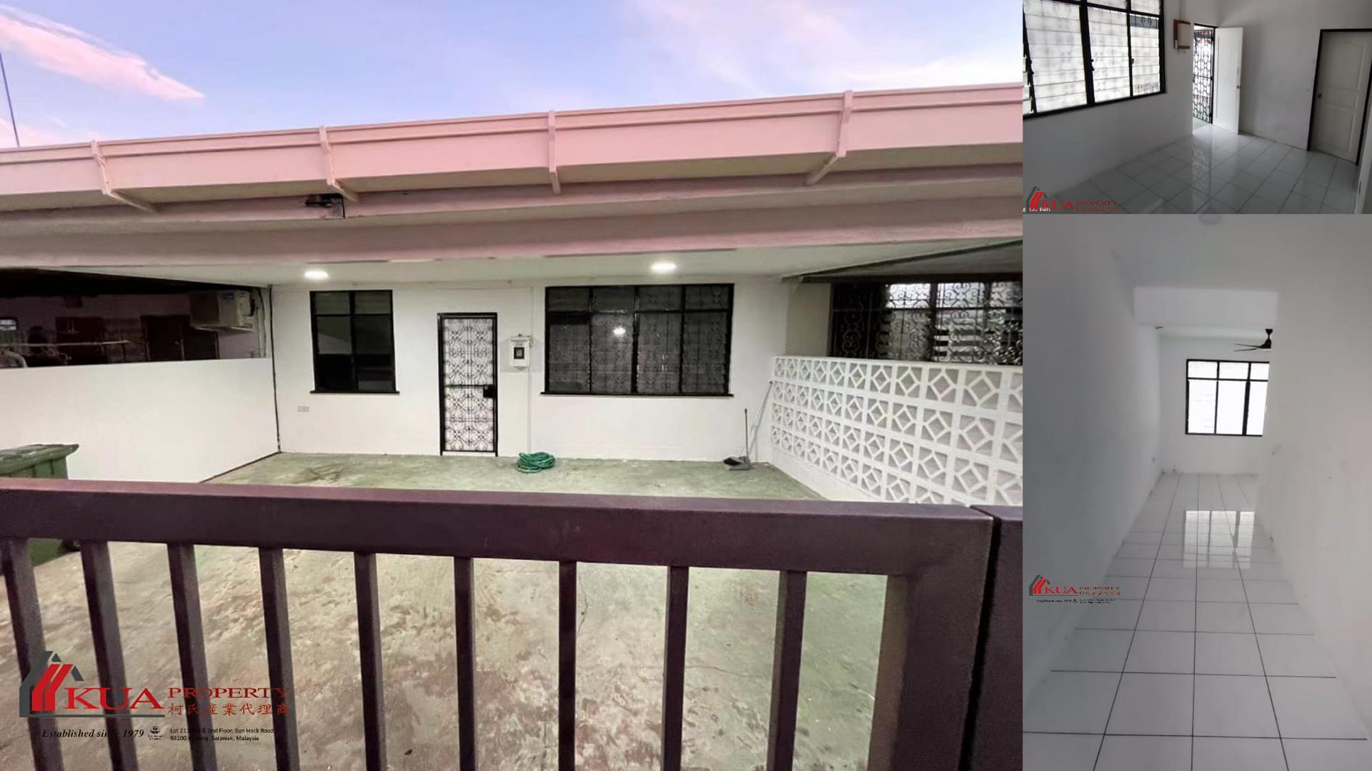 Single Storey Intermediate Terrace House FOR RENT! Located at Kenyalang Park
