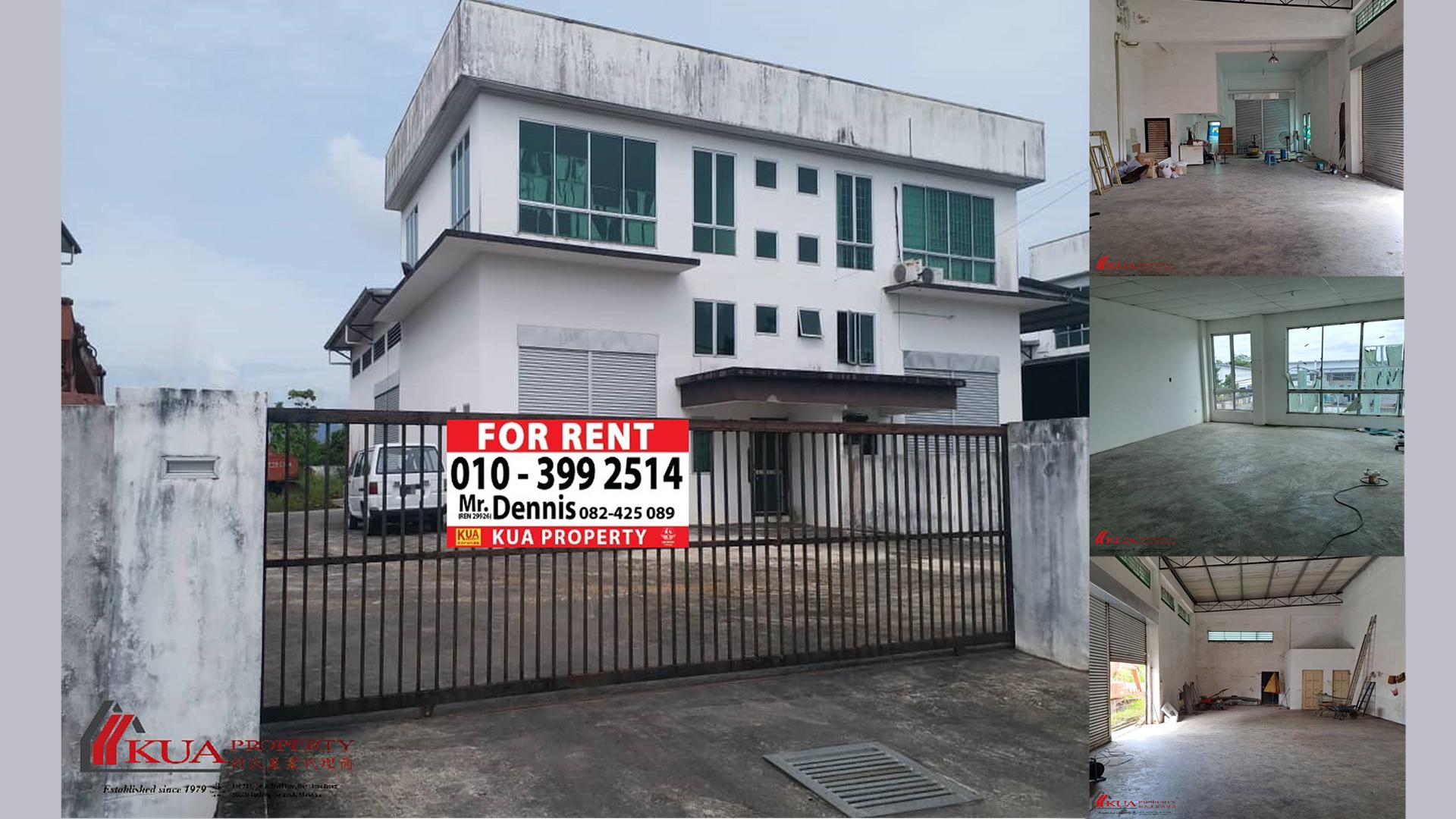 Double Storey Semi-Detached Factory/Warehouse FOR RENT! Located at Batu Kitang