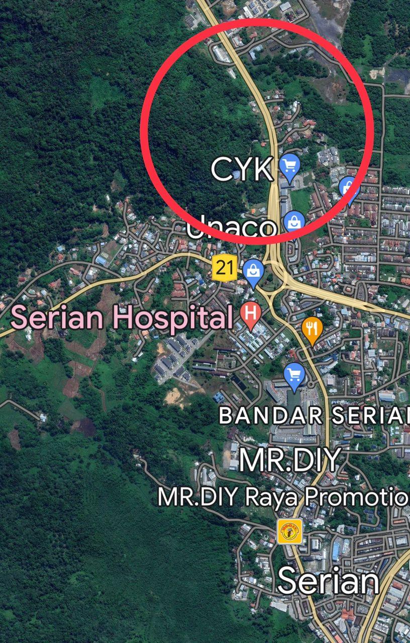Main Road side Land For Sale! at Serian 5 min from Serian Town