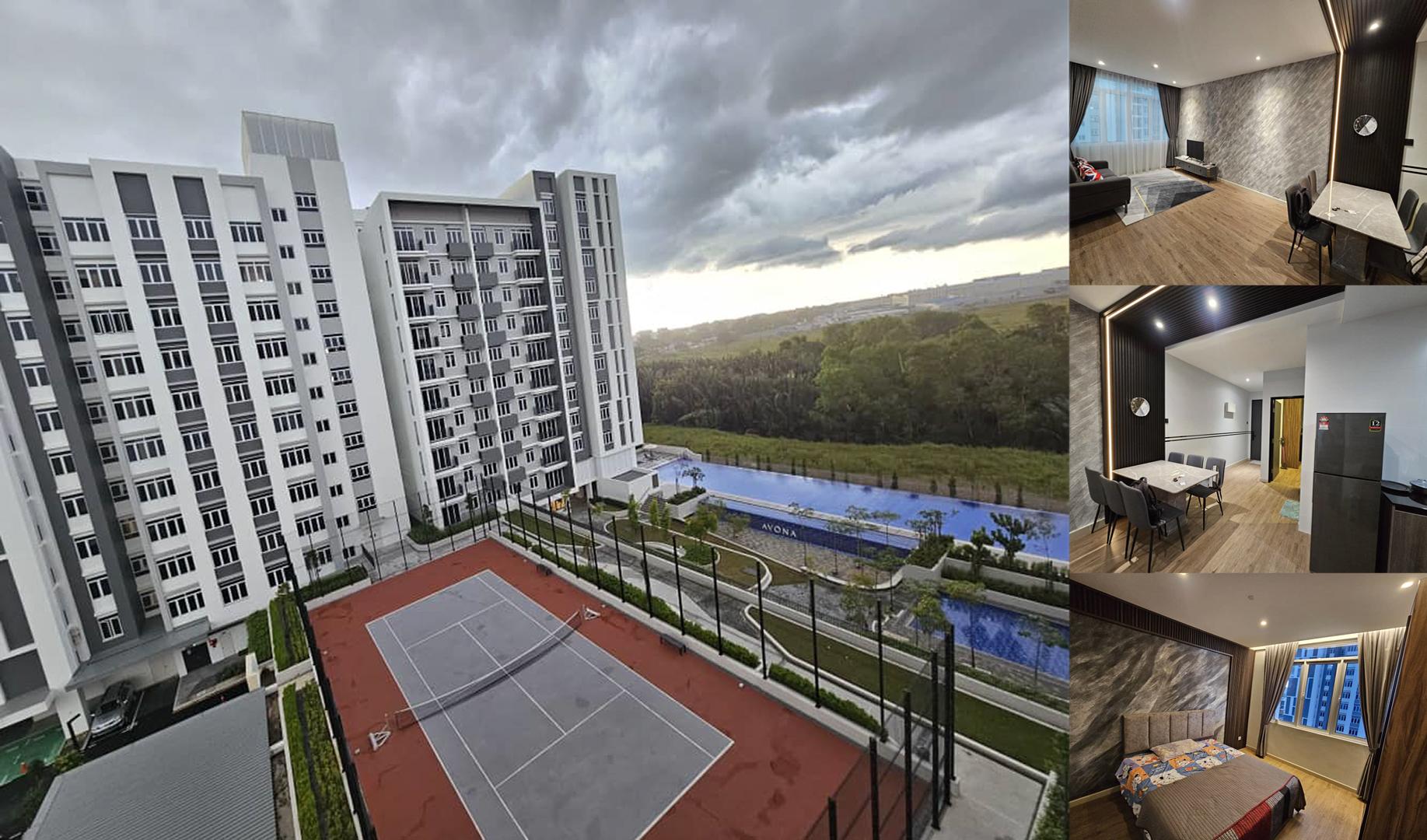 Level 7 Avona Residence Northbank FOR RENT! Close proximity to Tunku Putra International School, Tabuan Tranquility, McDonald, KFC, Emart.