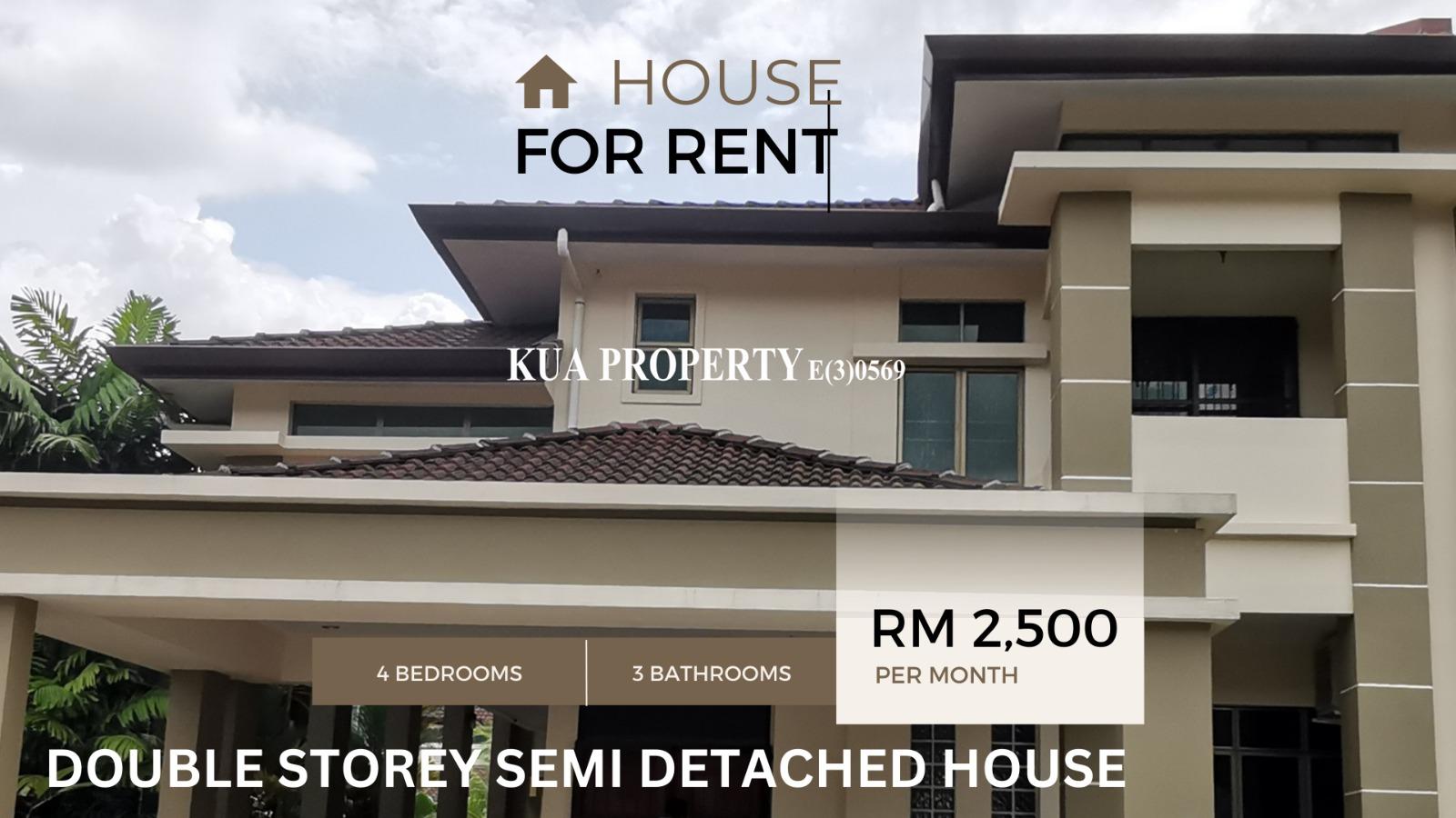 Double Storey Semi Detached House For Rent! at Taman Hui Sing, Kuching (Near to Hui Sing Park)