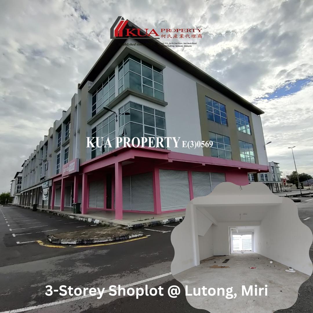 Miri 3 Storey Shoplots For Sale at Lutong, Miri