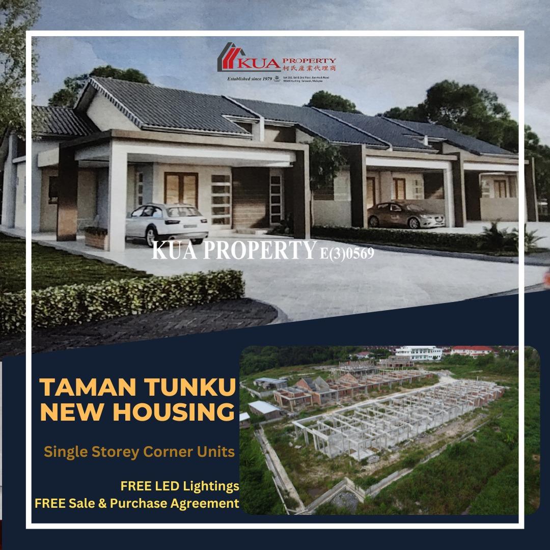 New Project Double Storey Terrace Corner For Sale! at Taman Tunku, Miri