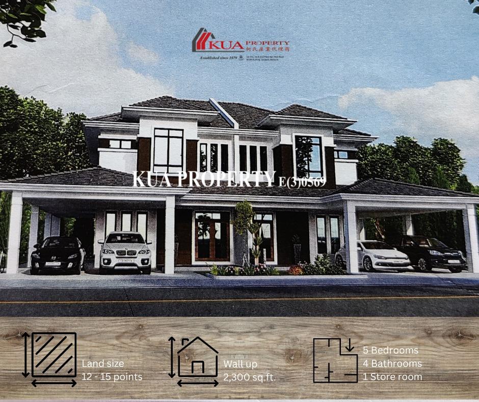 Miri New Double Storey Semi-Detached House For Sale! at Taman Tunku, Miri