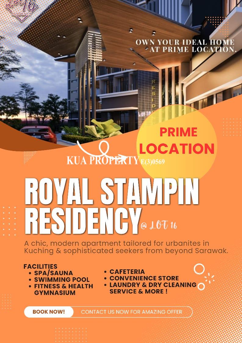 New LOT 16 Residence Apartment For Sale at Prime Area Stampin Tengah